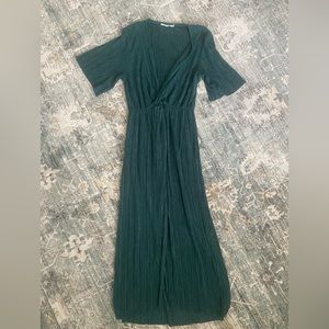 Dark green midi length cocktail dress size small